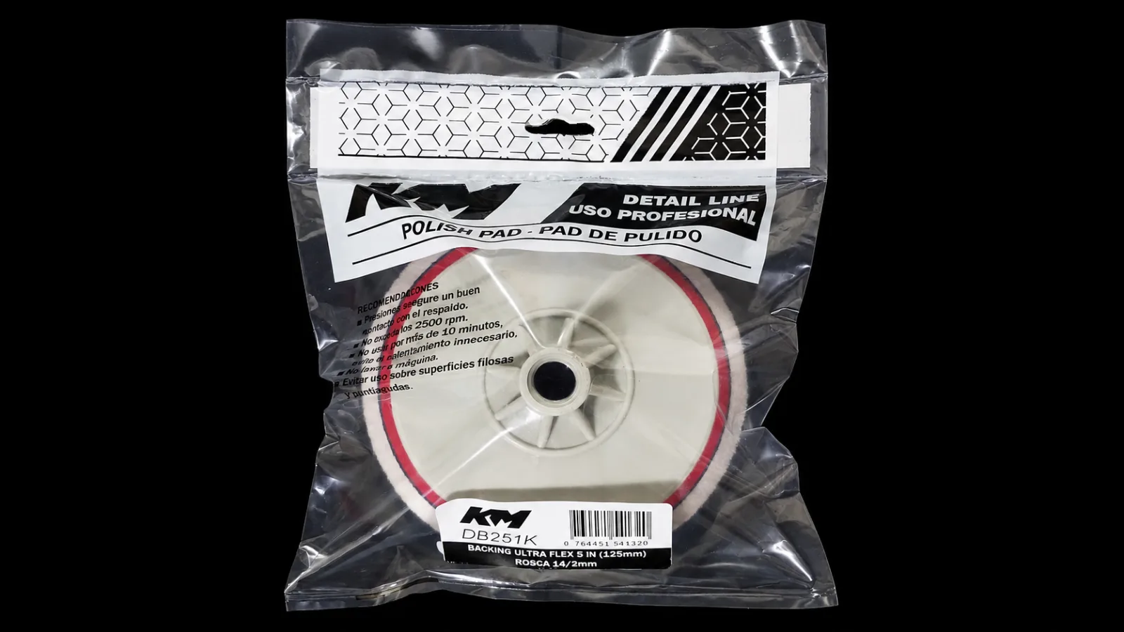 DB251K - BACKING ULTRA FLEX 5 IN (125 mm) ROSCA 14/2mm - Backing flex - Backing - 5 IN - Rosca 14/2 mm - Pulidora / amoladora con rosca 14/2 - KM Detail Line